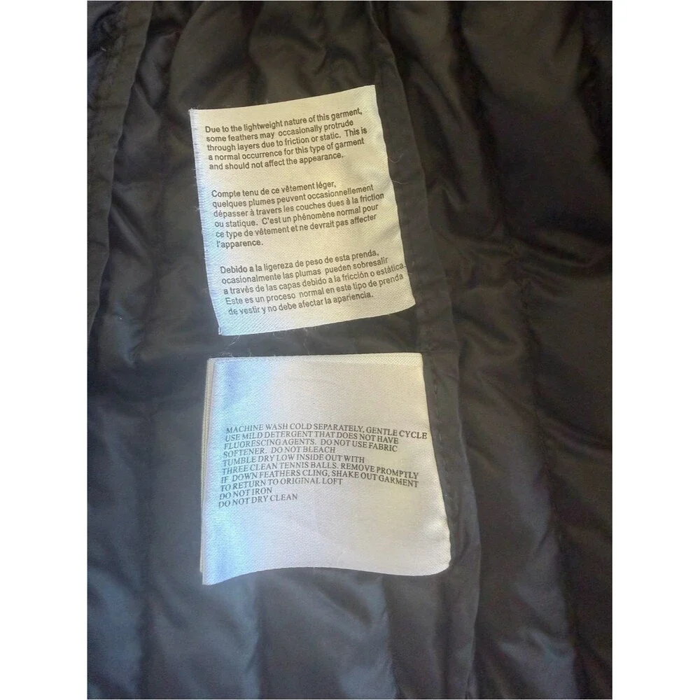 Michael Kors Black Puffer Jacket with Gold Logo Medallion